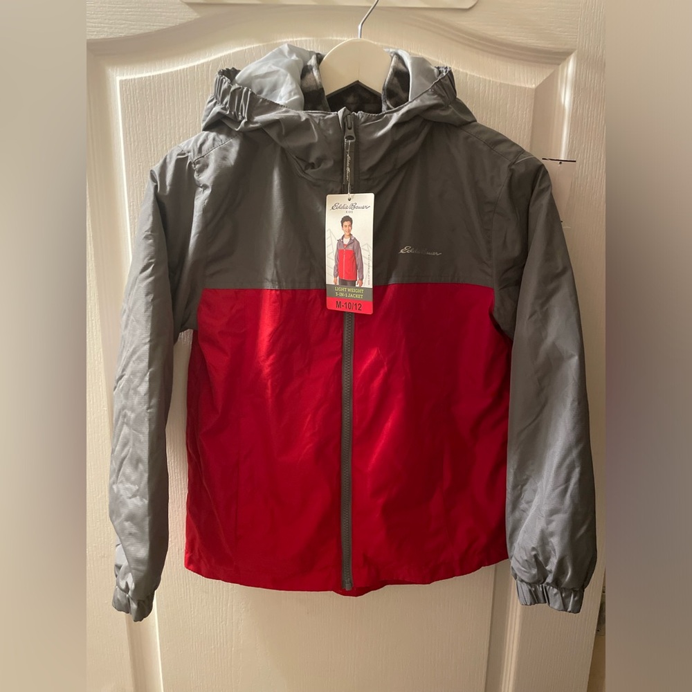 Eddie Bauer Kids 3-in-1 Jacket size M, 10/12 #150